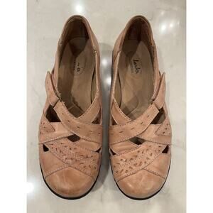 Clarks Womens Bendables Ashland Rivers 65068 Tan Slip On Comfort Shoes Sz 7 M